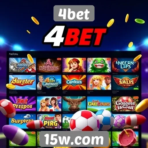 Variedade de jogos disponíveis no 4bet